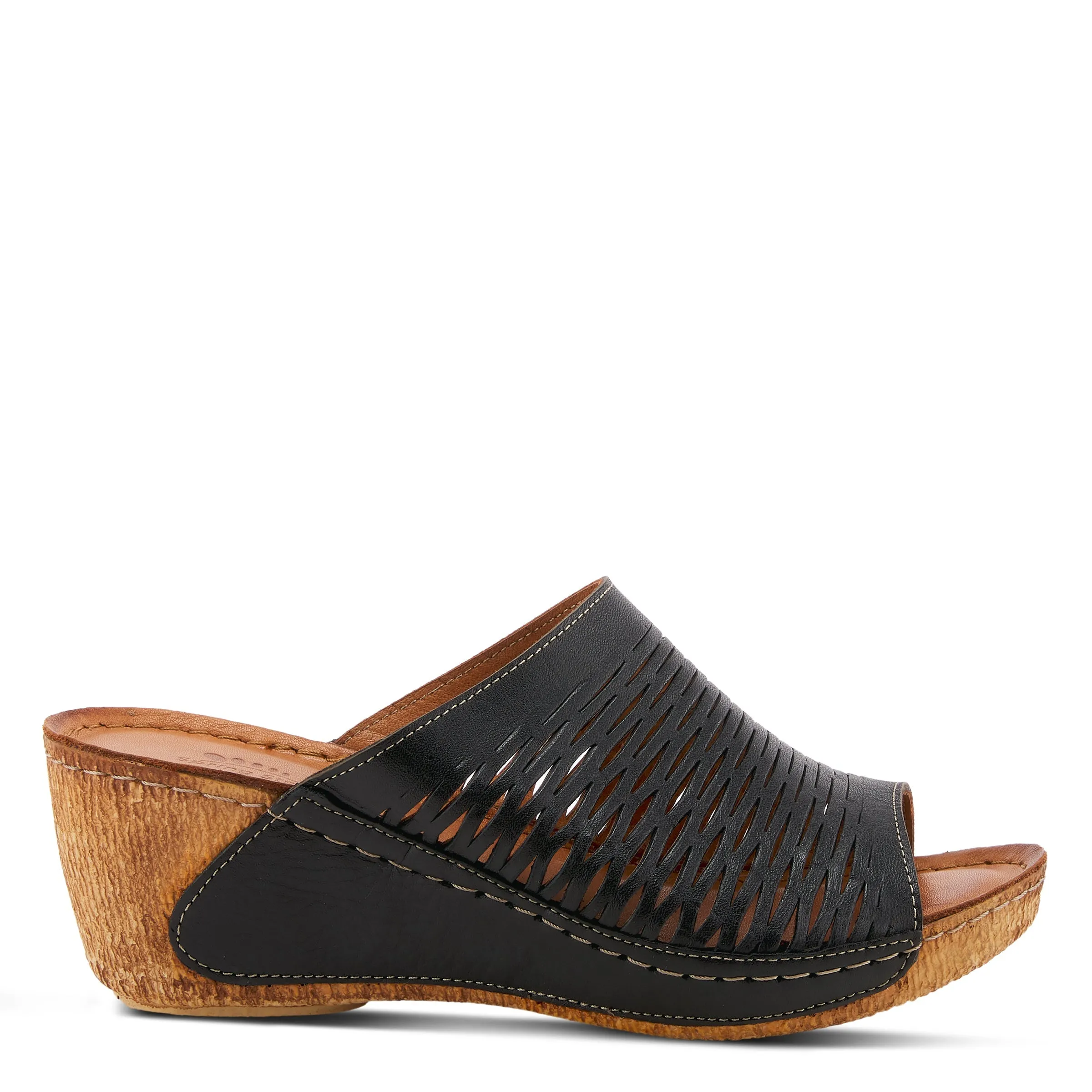 Spring Step Shoes Cunacena Sandal Women’s Leather Wedge 2.5" Heel