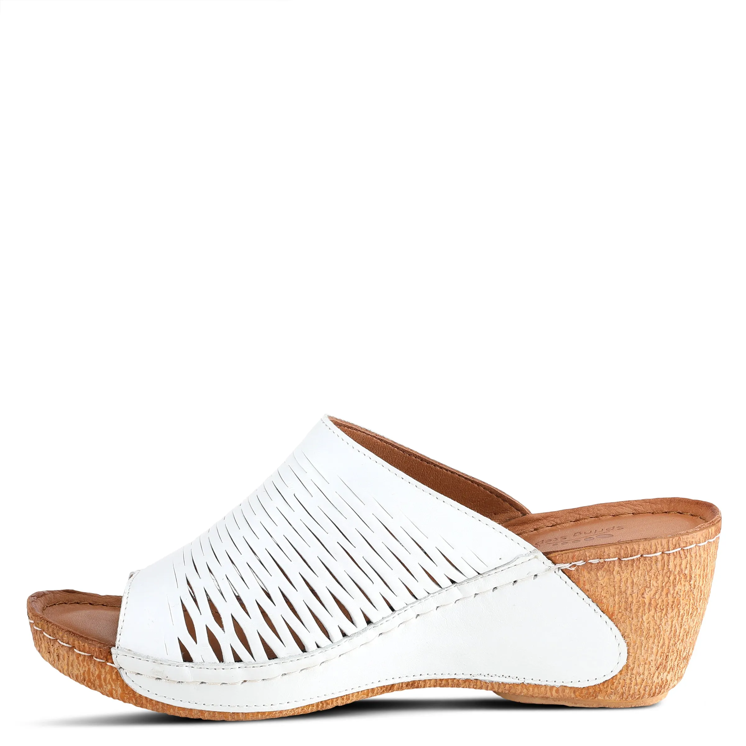 Spring Step Shoes Cunacena Sandal Women’s Leather Wedge 2.5" Heel