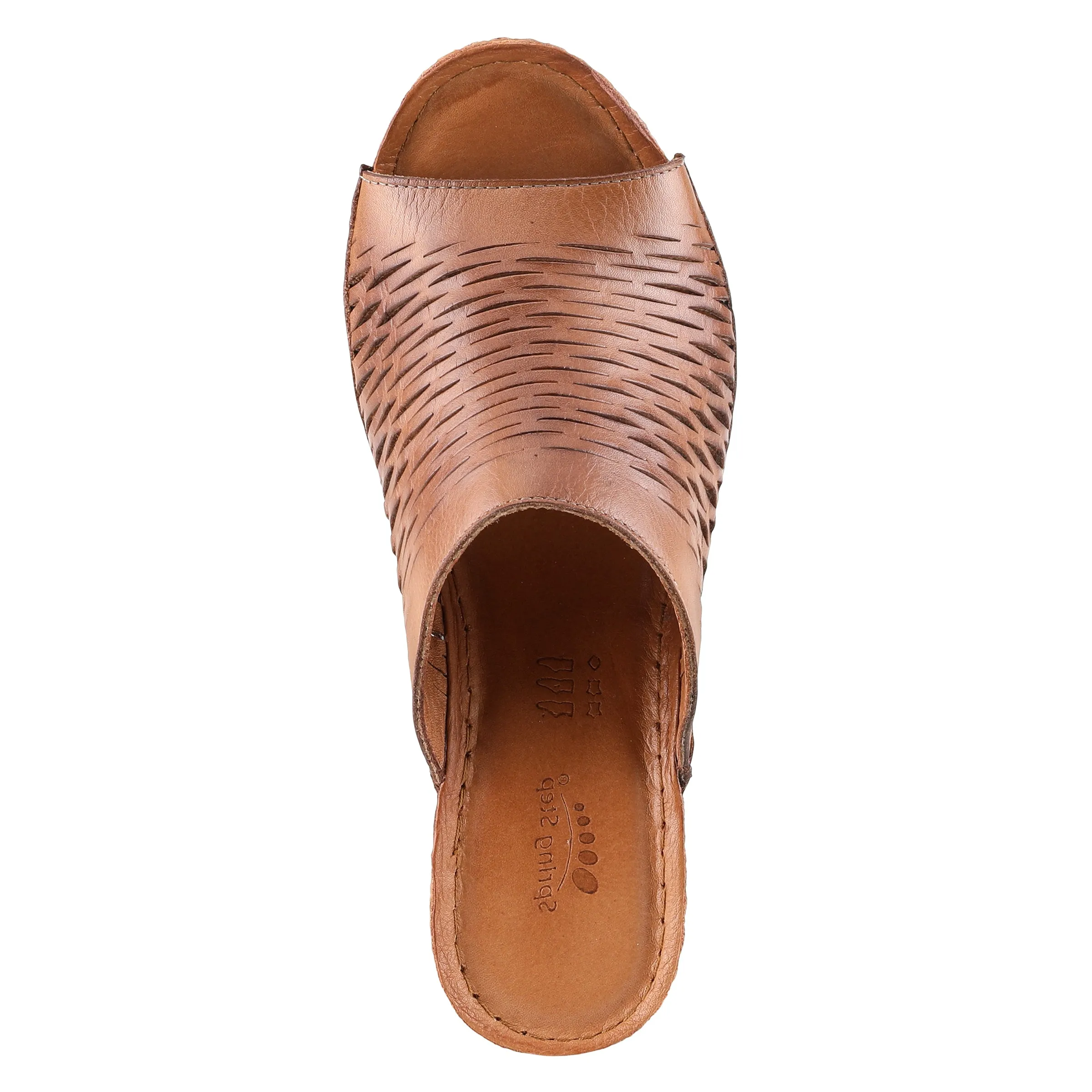 Spring Step Shoes Cunacena Sandal Women’s Leather Wedge 2.5" Heel