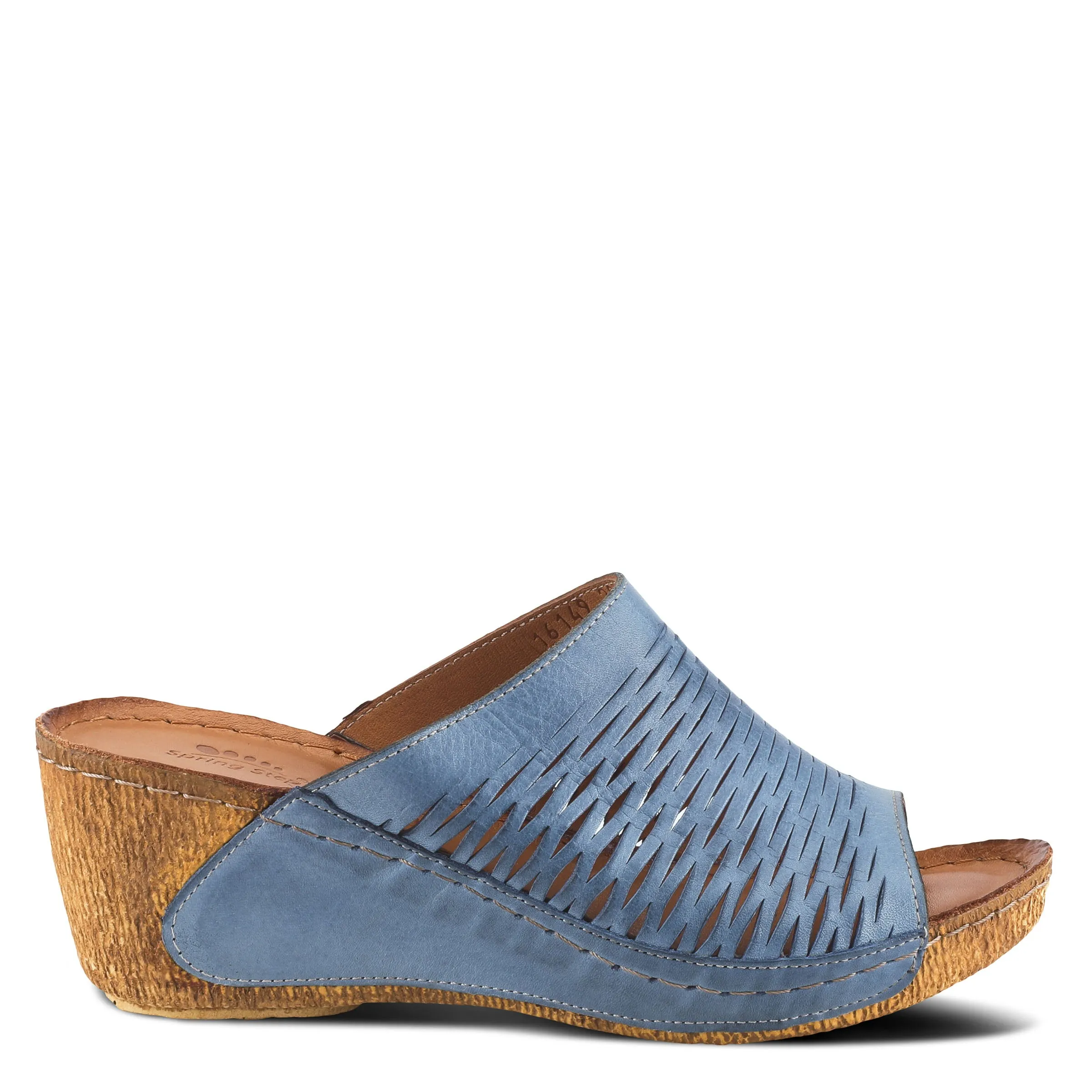 Spring Step Shoes Cunacena Sandal Women’s Leather Wedge 2.5" Heel