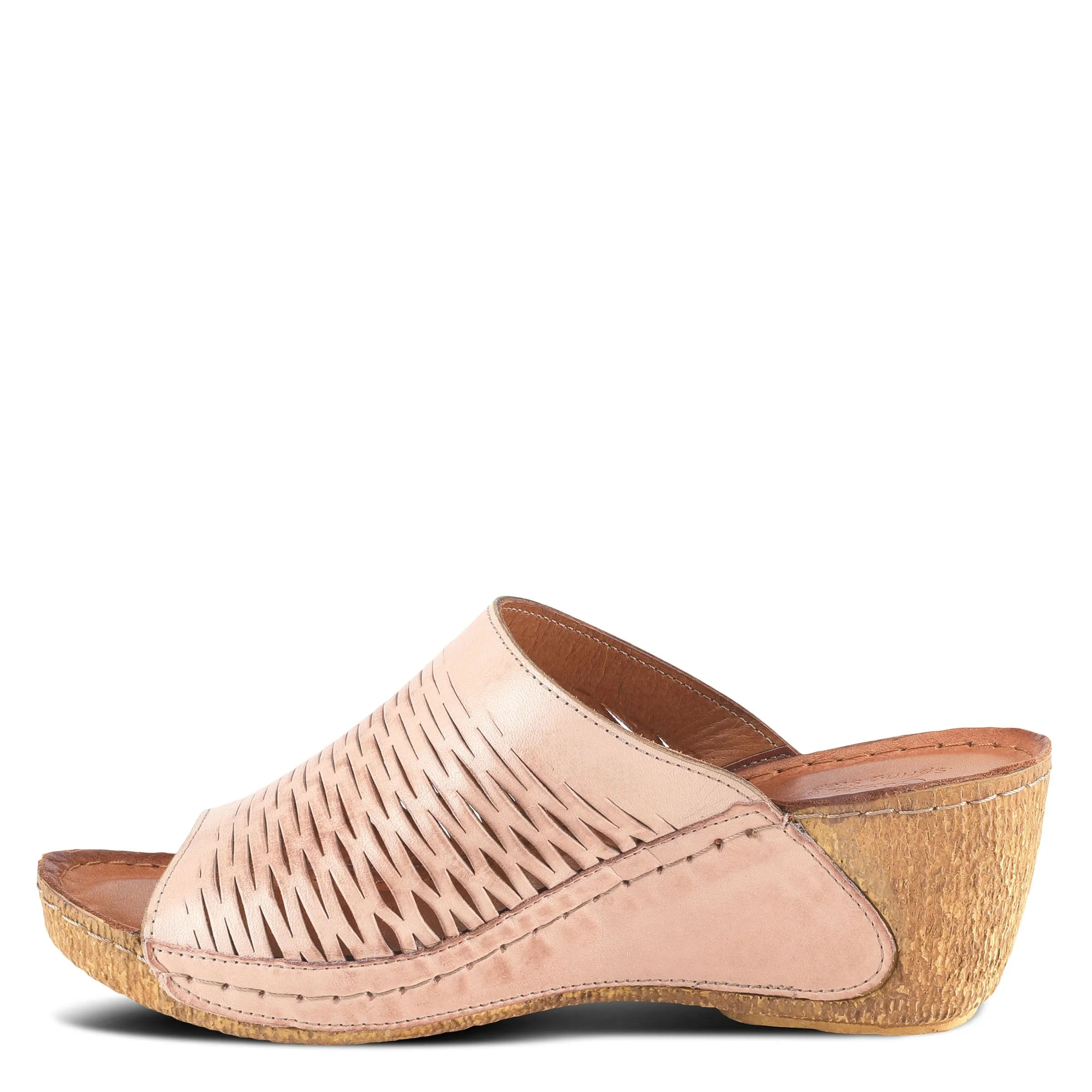 Spring Step Shoes Cunacena Sandal Women’s Leather Wedge 2.5" Heel