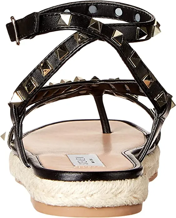 STEVEN by Steve Madden Women's Summit Sandal, Black Multi, 9