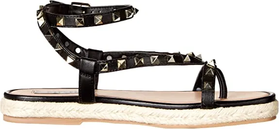 STEVEN by Steve Madden Women's Summit Sandal, Black Multi, 9