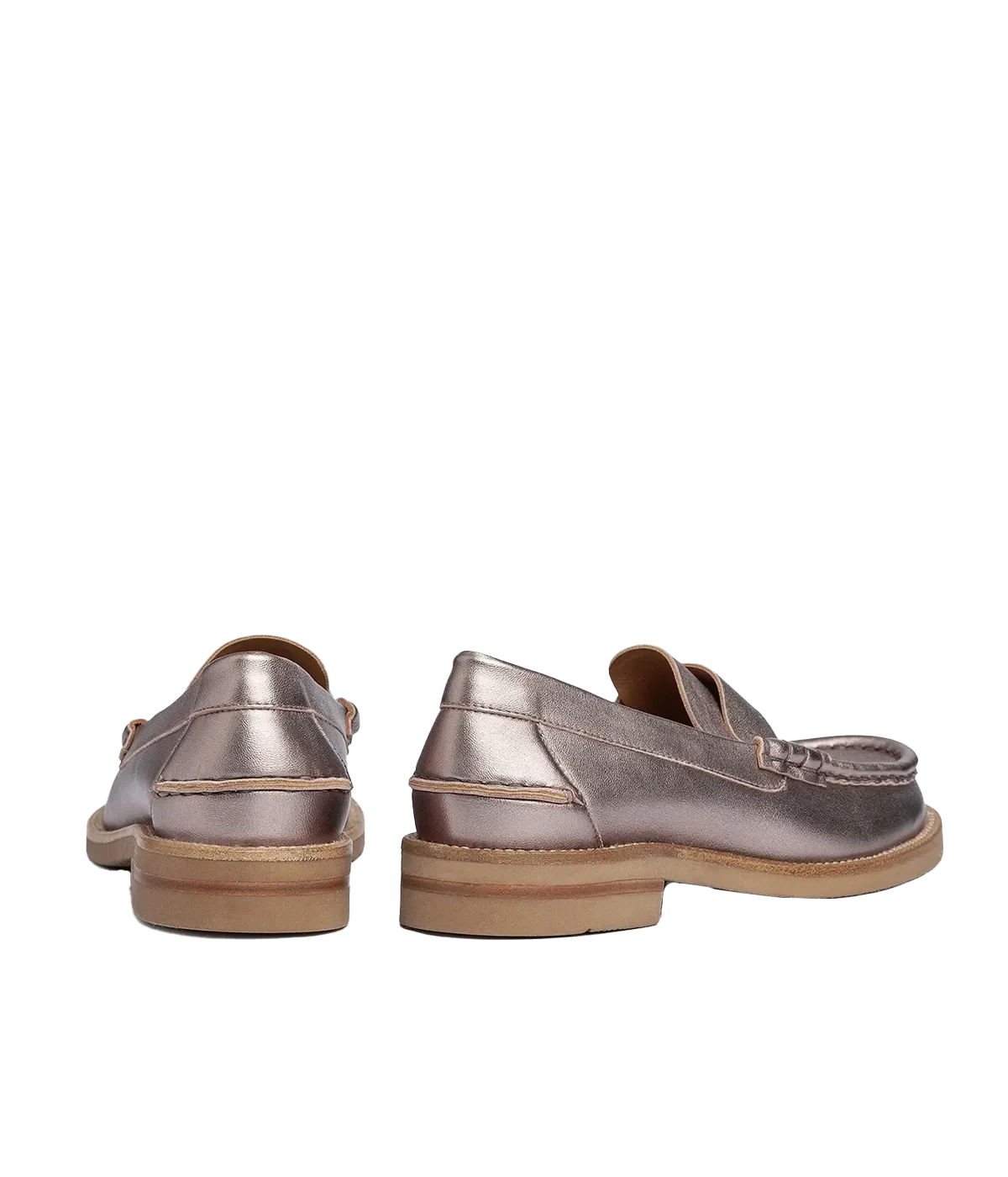 Stina Loafer in White Gold