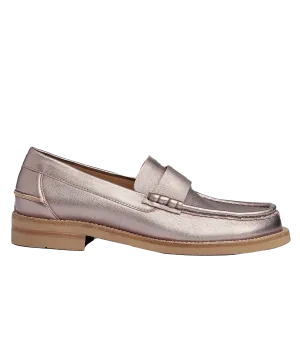 Stina Loafer in White Gold