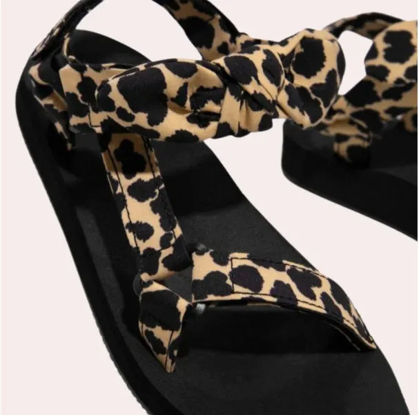 Summer Color Matching Beach Sandals Casual Plus Size Women