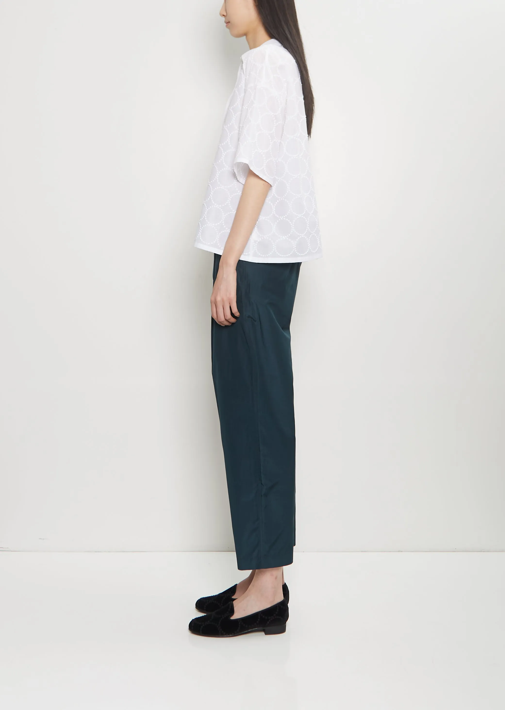 Tambourine Cotton Blouse — White