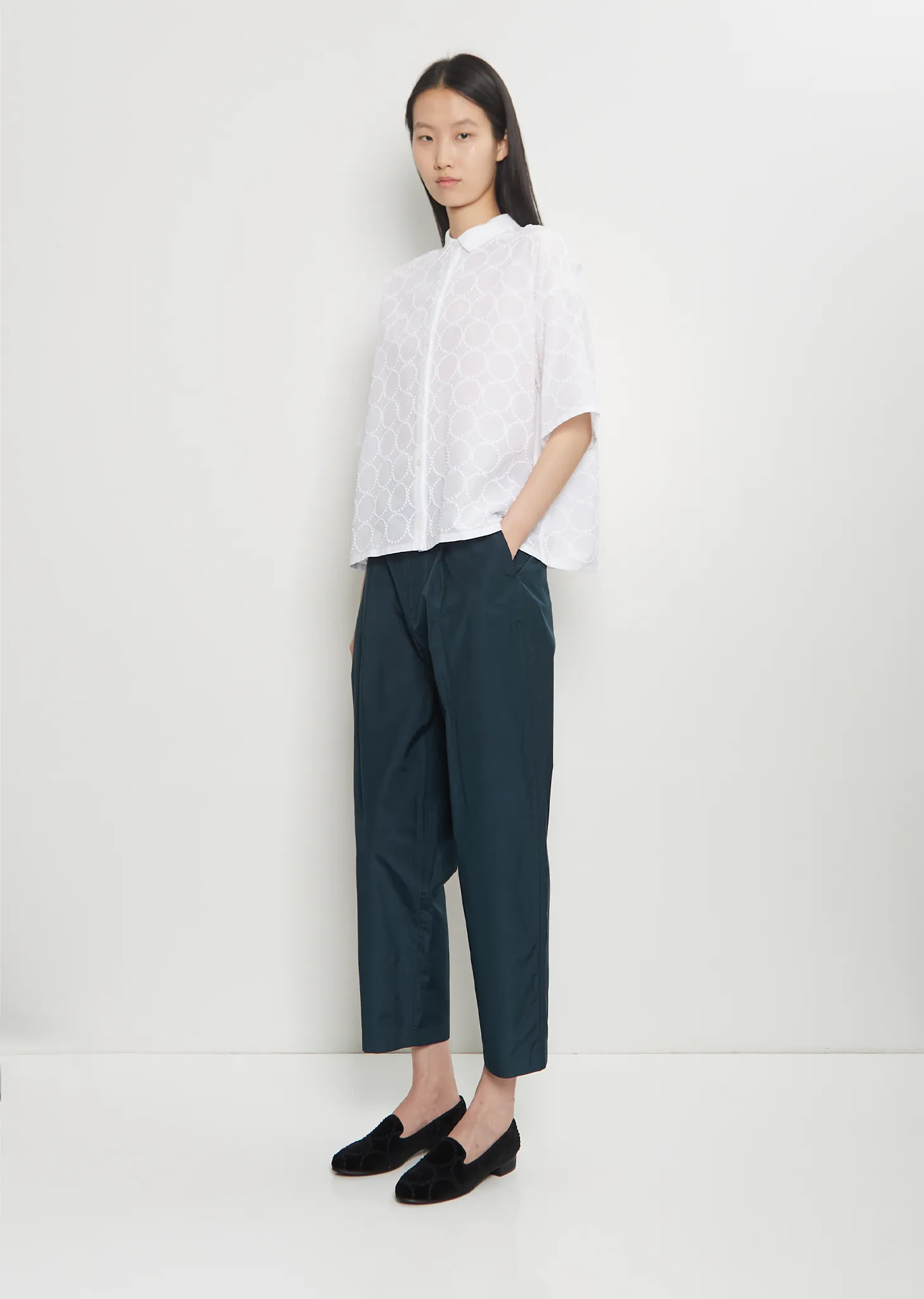 Tambourine Cotton Blouse — White