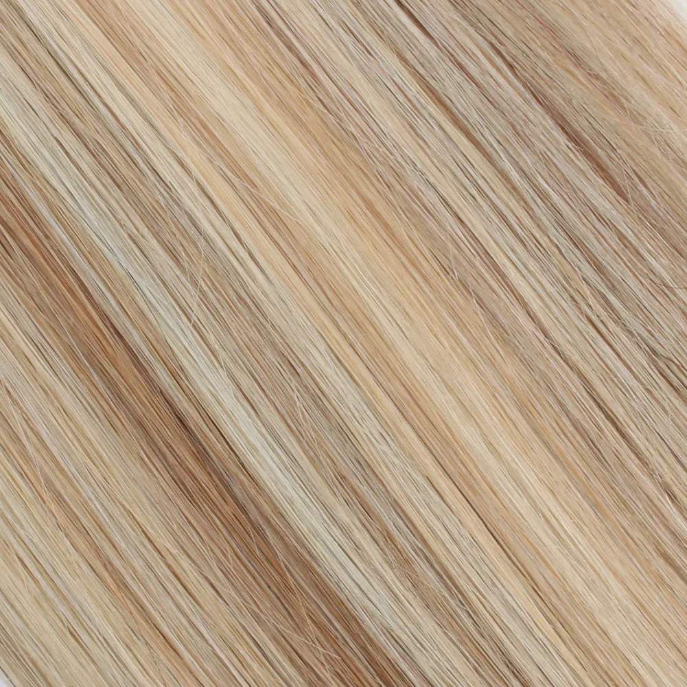 Tape In Hair Extension P #12/#60 Dark Dirty Blonde Highlights Ash Blonde