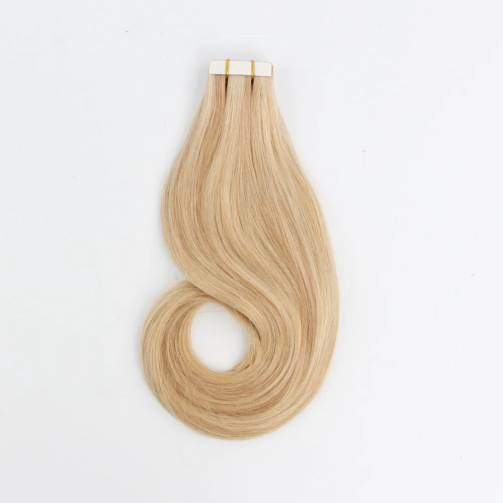 Tape In Hair Extension P #18/#613 Dirty Blonde Highlights Beach Blonde