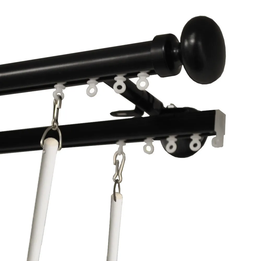 Tekno 25/Euro Double Curtain Track Set