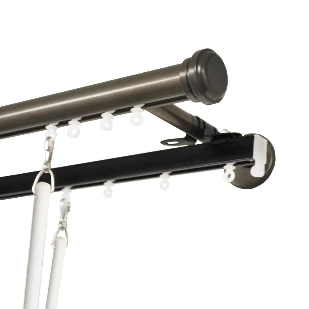 Tekno 25/Euro Double Curtain Track Set