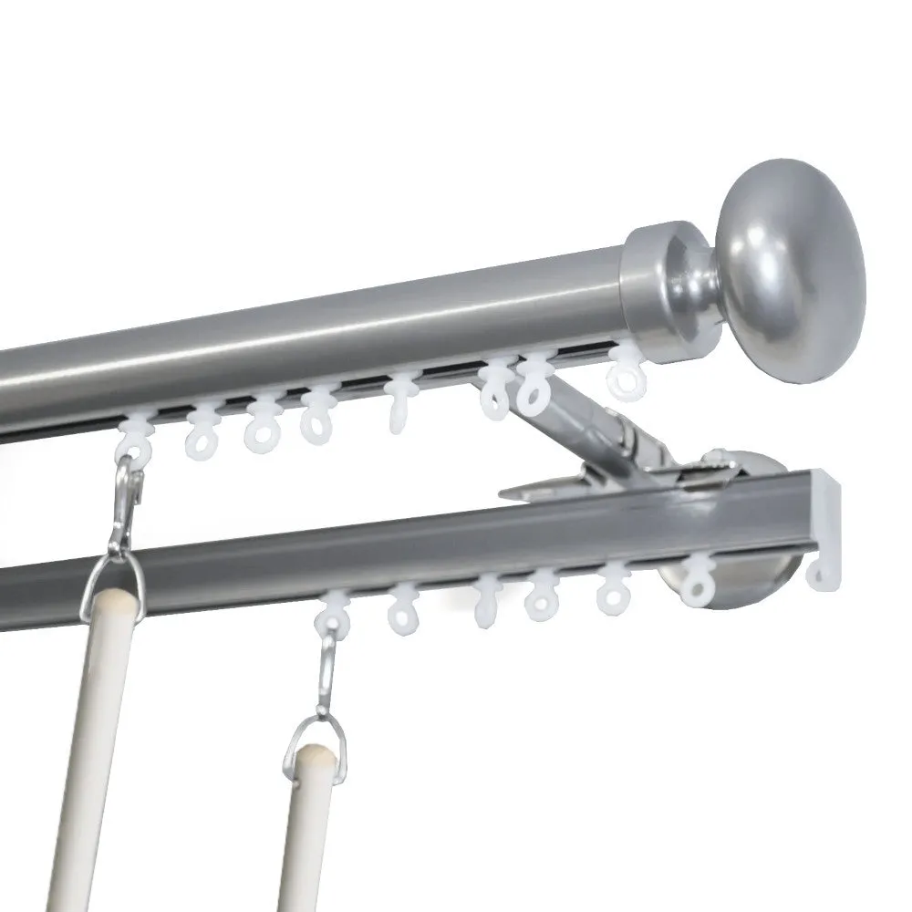 Tekno 25/Euro Double Curtain Track Set