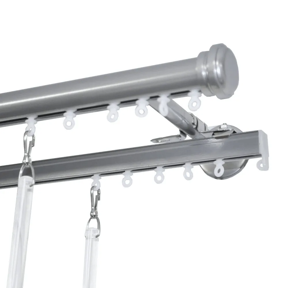 Tekno 25/Euro Double Curtain Track Set