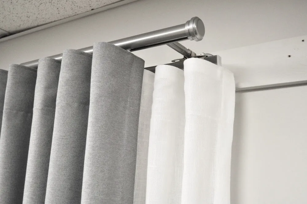 Tekno 25/Euro Double Curtain Track Set