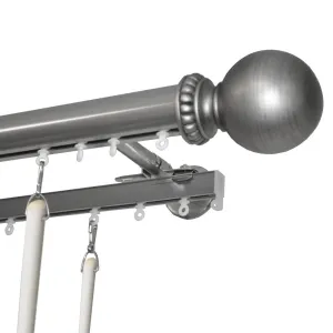 Tekno 40 Double Traverse Rod Set