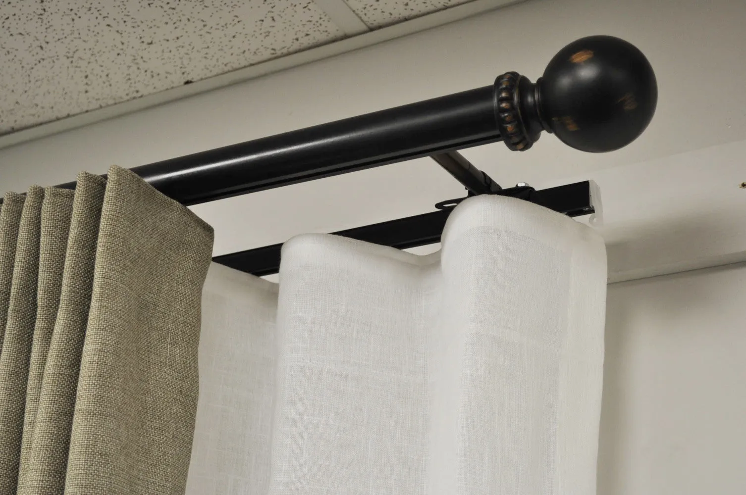 Tekno 40 Double Traverse Rod Set