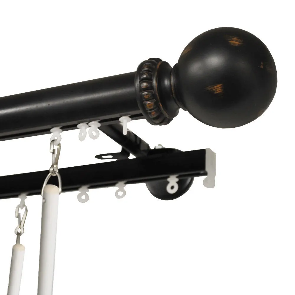 Tekno 40 Double Traverse Rod Set