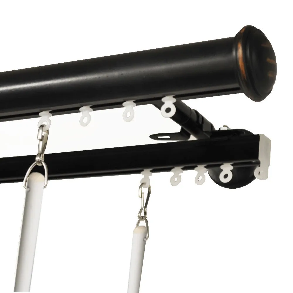 Tekno 40 Double Traverse Rod Set