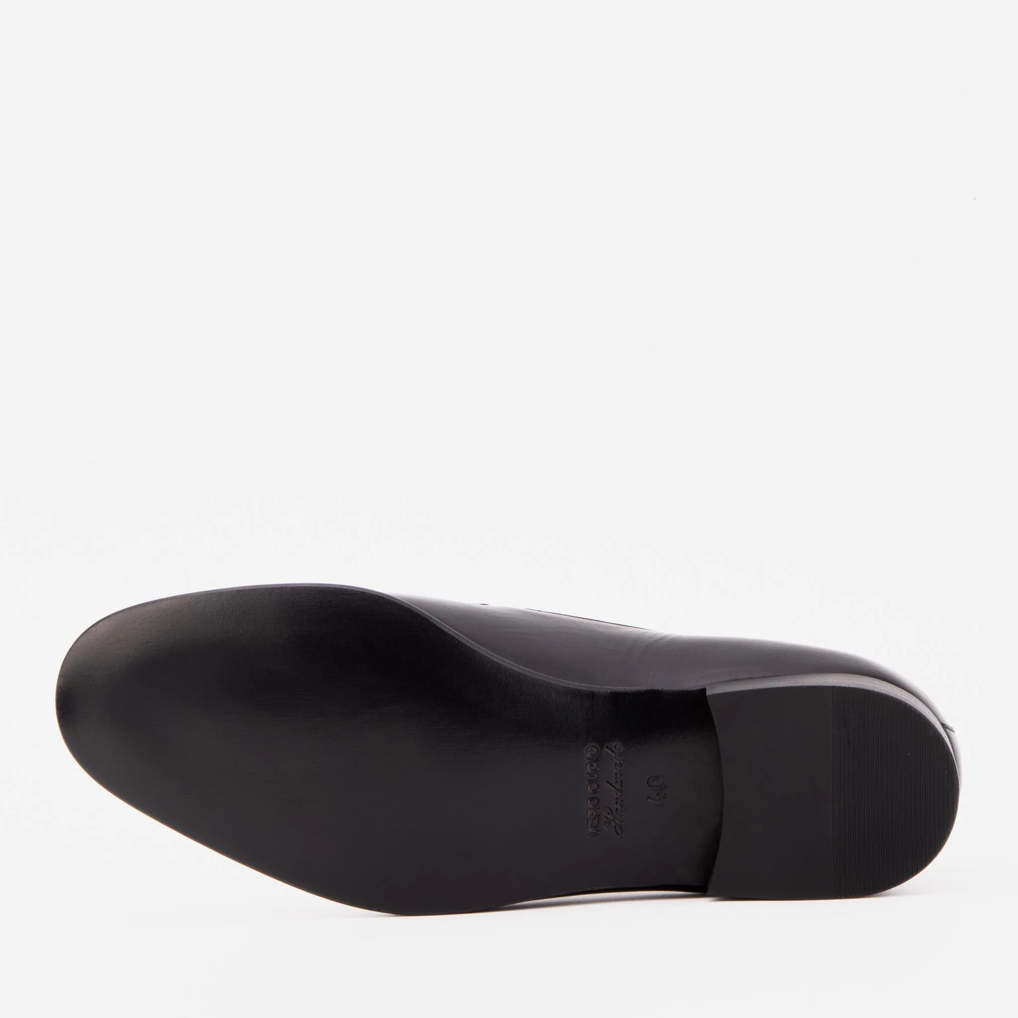 The Astoria Black Buffalo Leather Men’s Loafer