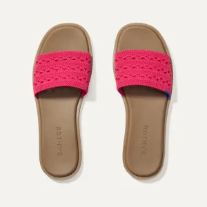 The Slide Sandal - Rouge Crochet