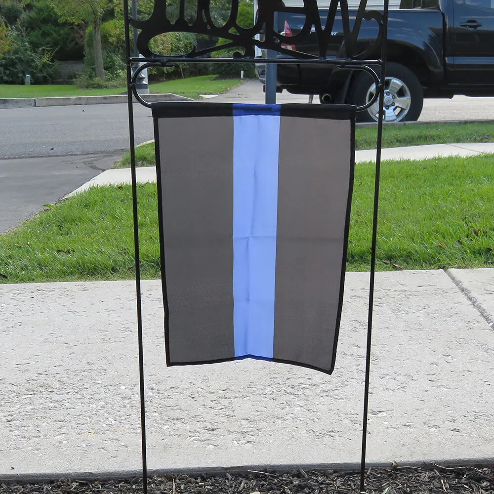 Thin Blue Line Garden Flag