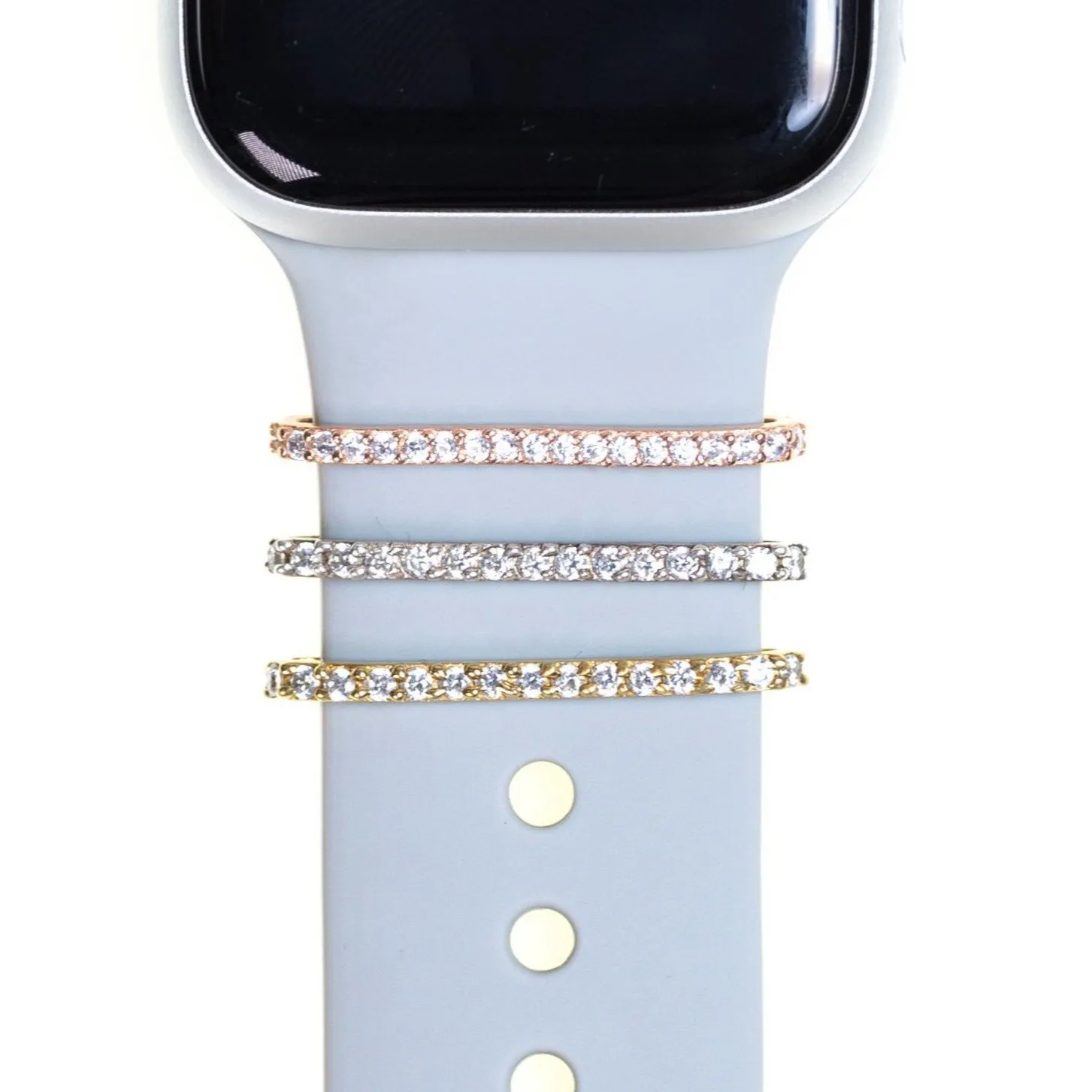Thin with BirthStone Plate Ring • Apple Watch Band's Charm