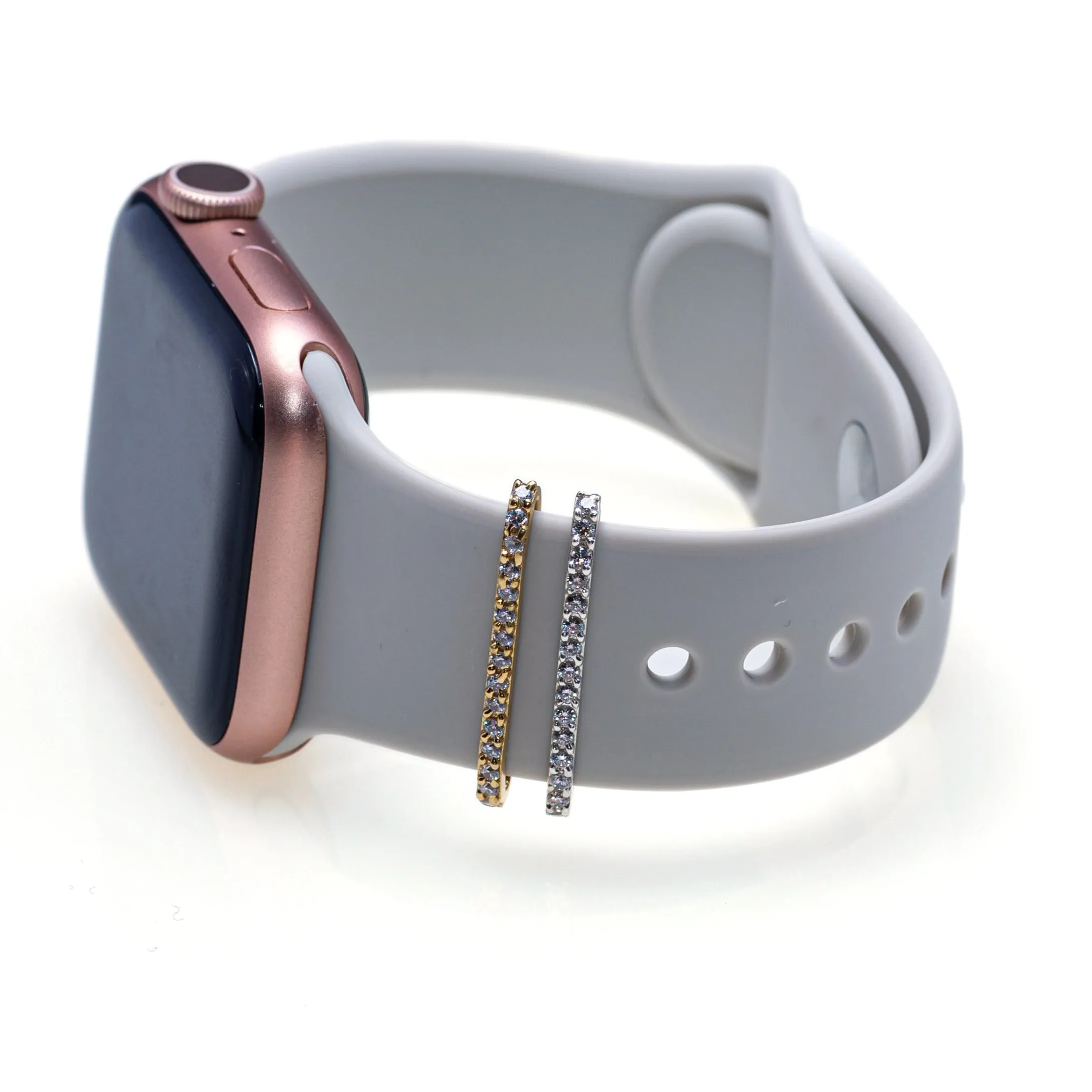 Thin with BirthStone Plate Ring • Apple Watch Band's Charm