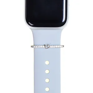 Thin with Heart BirthStone Plate Ring • Apple Watch Band's Charm