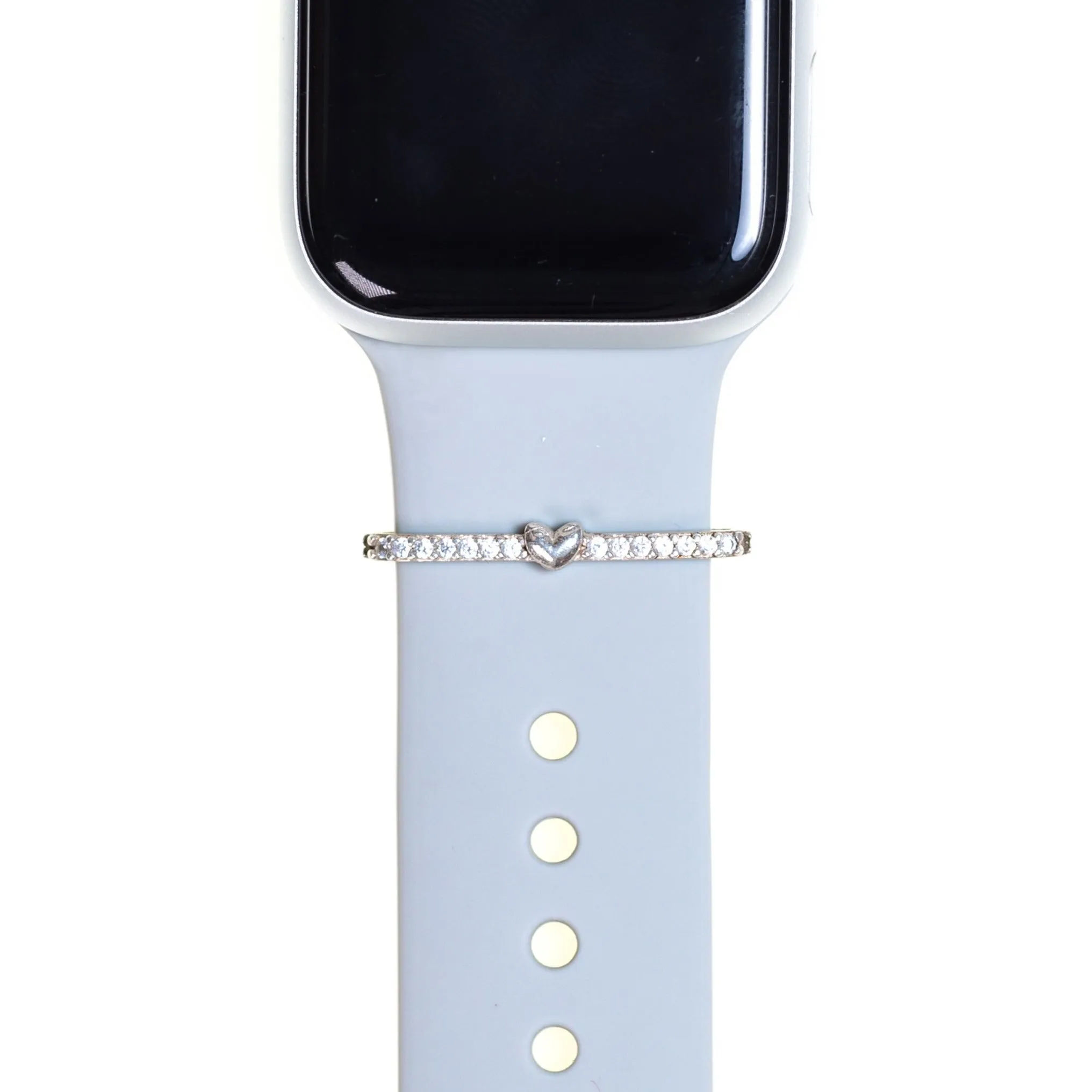 Thin with Heart BirthStone Plate Ring • Apple Watch Band's Charm