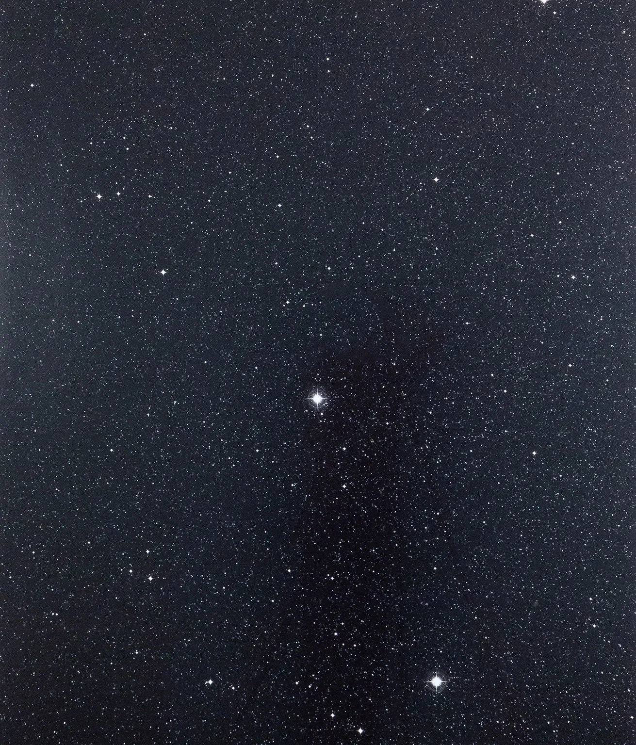 THOMAS RUFF "STAR 16H 08m/-25°" CHROMOGENIC PRINT, 1992
