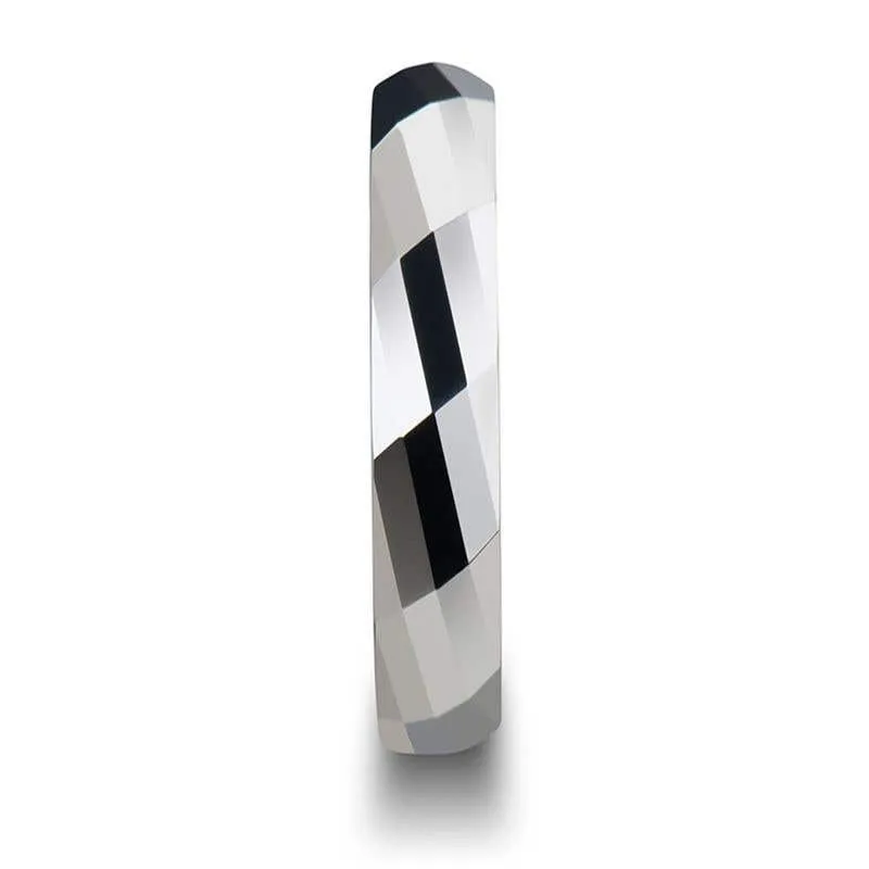 Thorsten ETERNITY Multi-Faceted Tungsten Carbide Band - 4mm 6mm 8mm