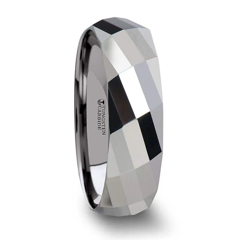 Thorsten ETERNITY Multi-Faceted Tungsten Carbide Band - 4mm 6mm 8mm