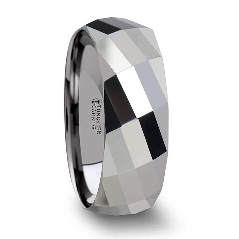 Thorsten ETERNITY Multi-Faceted Tungsten Carbide Band - 4mm 6mm 8mm