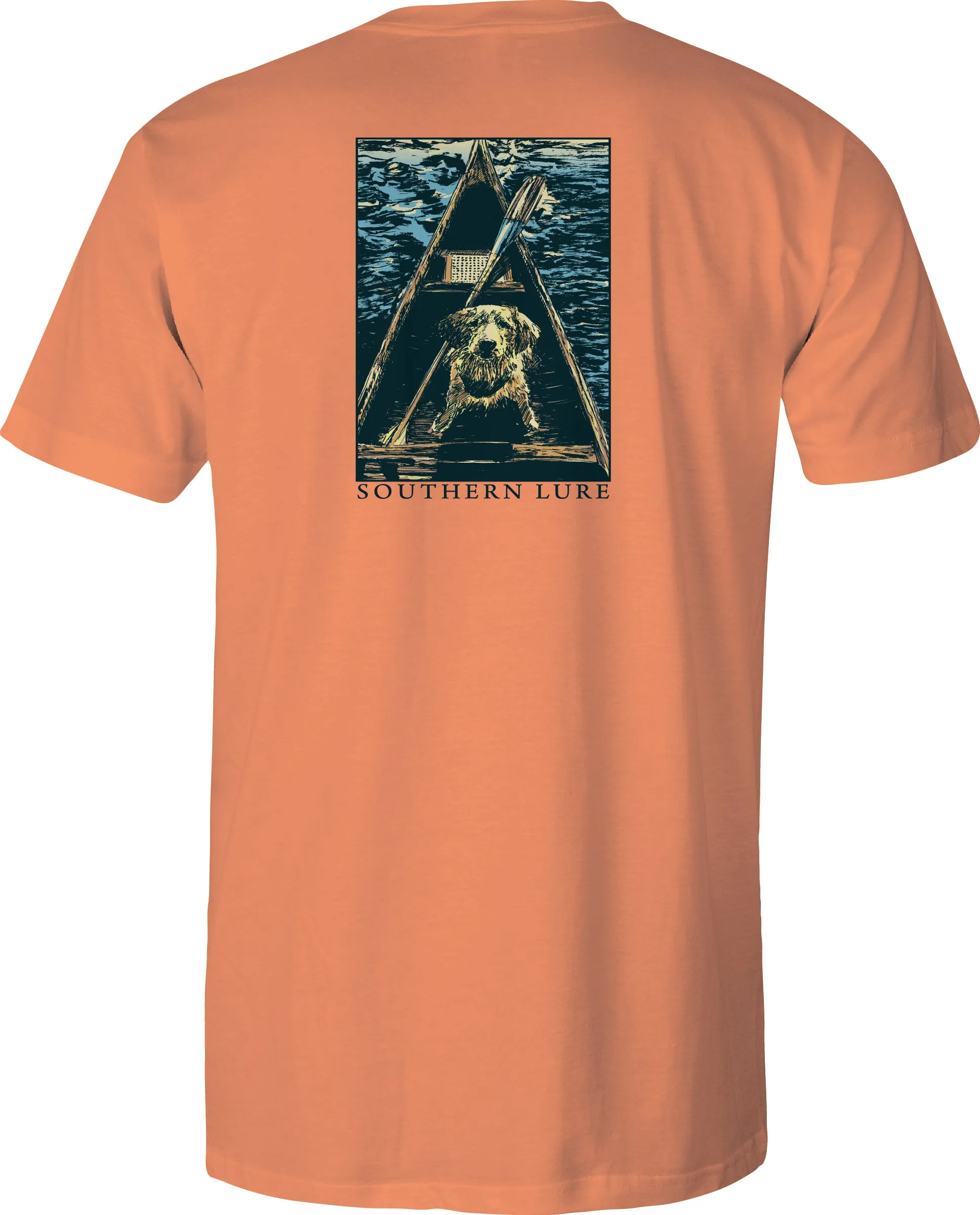 Toddler Short Sleeve Tee - Canoe Pup - Melon
