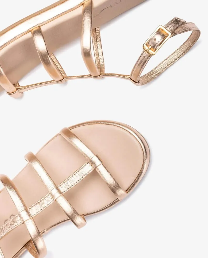 Unisa Clisa Gladiator Sandal  Ballet Gold