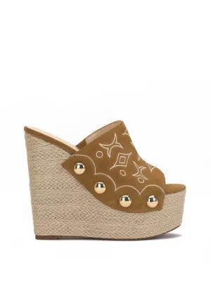 Vadim Espadrille Wedge in Saddle Ranch