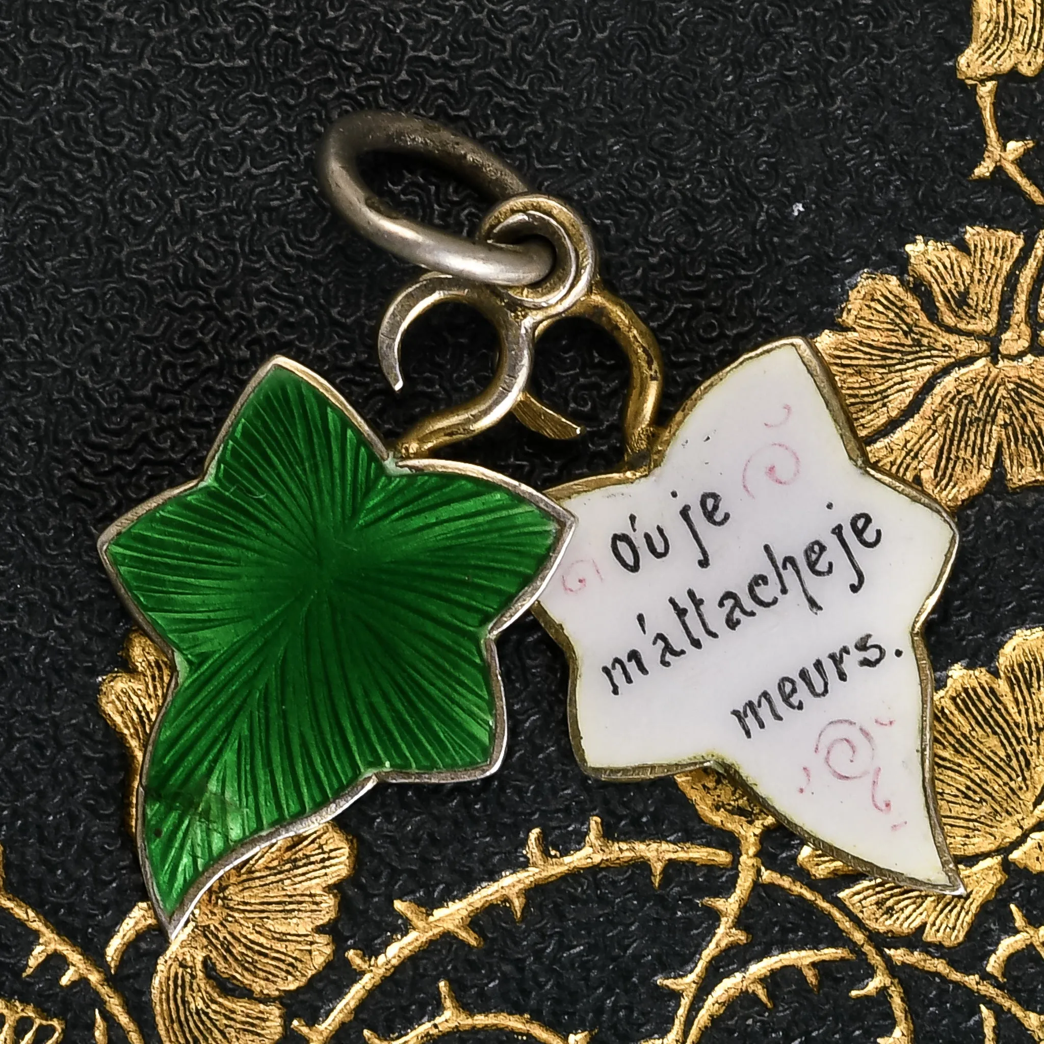 Victorian Ivy Leaf Love Token Charm