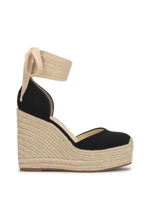Weyla Espadrille Wedge in Black