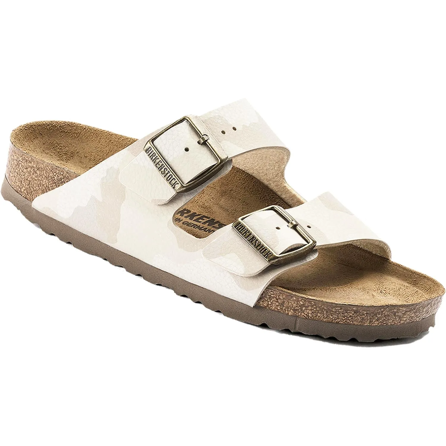 Women's Birkenstock Arizona Desert Soil Camo Sand Birko-Flor