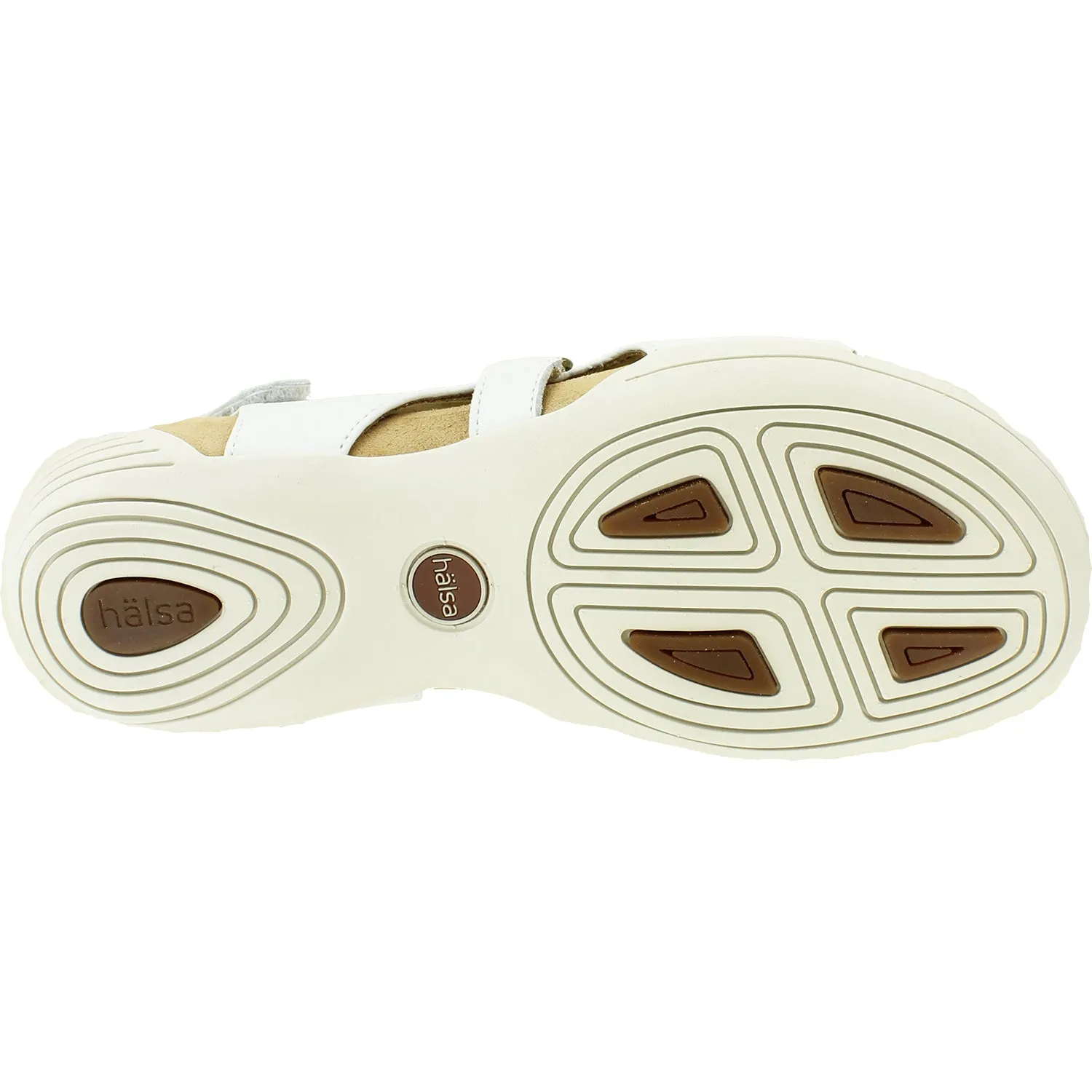 Women's Halsa Destiny White/Gold Leather