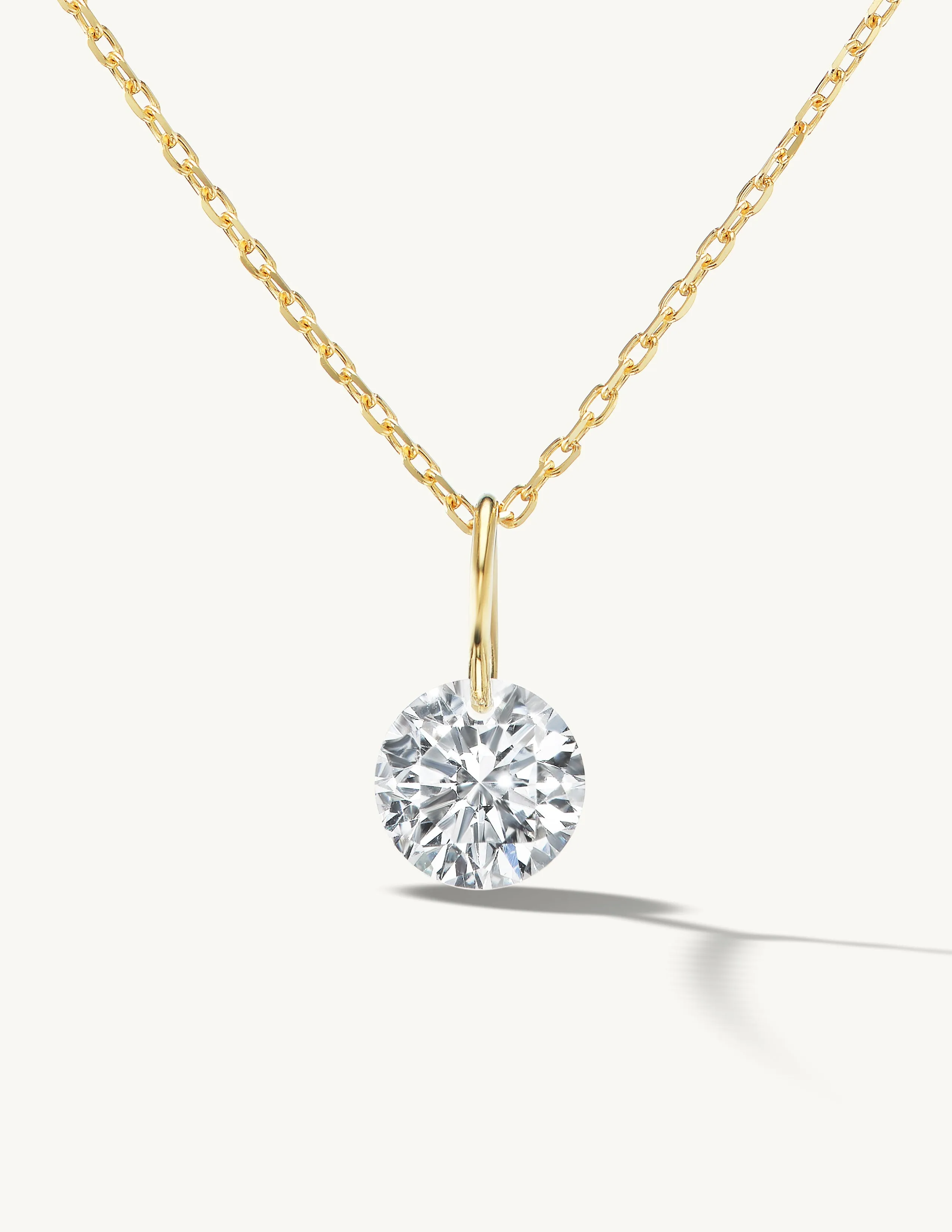 XL Round Pierced Diamond Charm for Chains