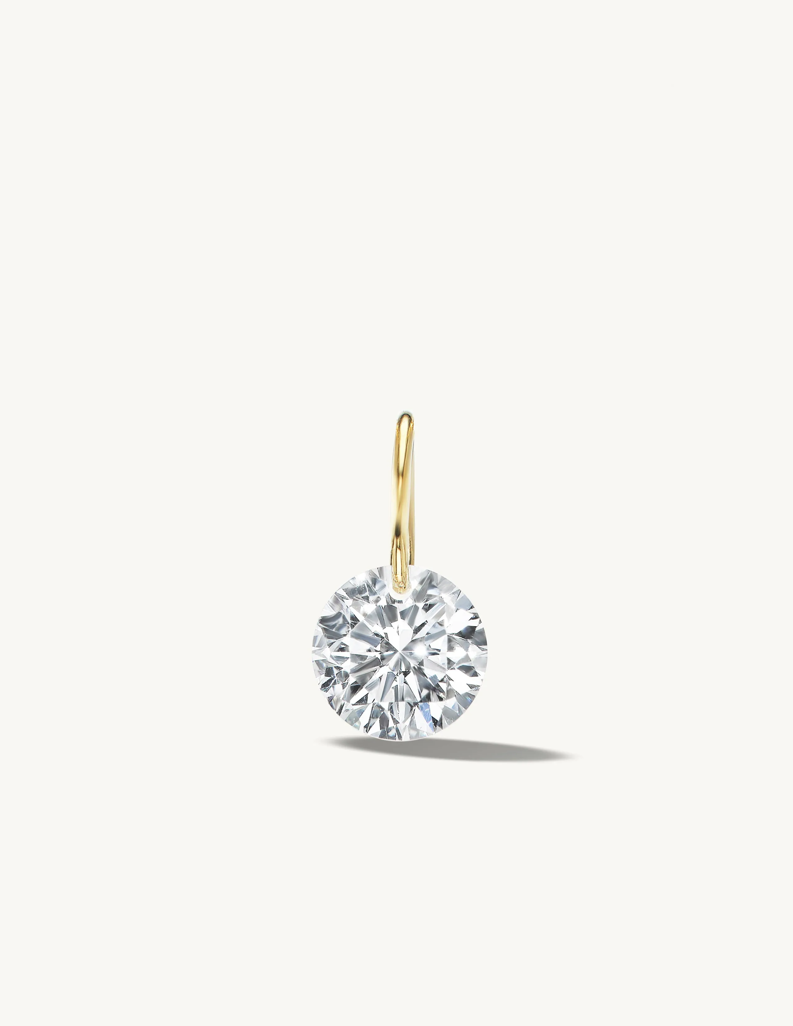 XL Round Pierced Diamond Charm for Chains