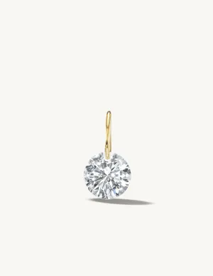 XL Round Pierced Diamond Charm for Chains