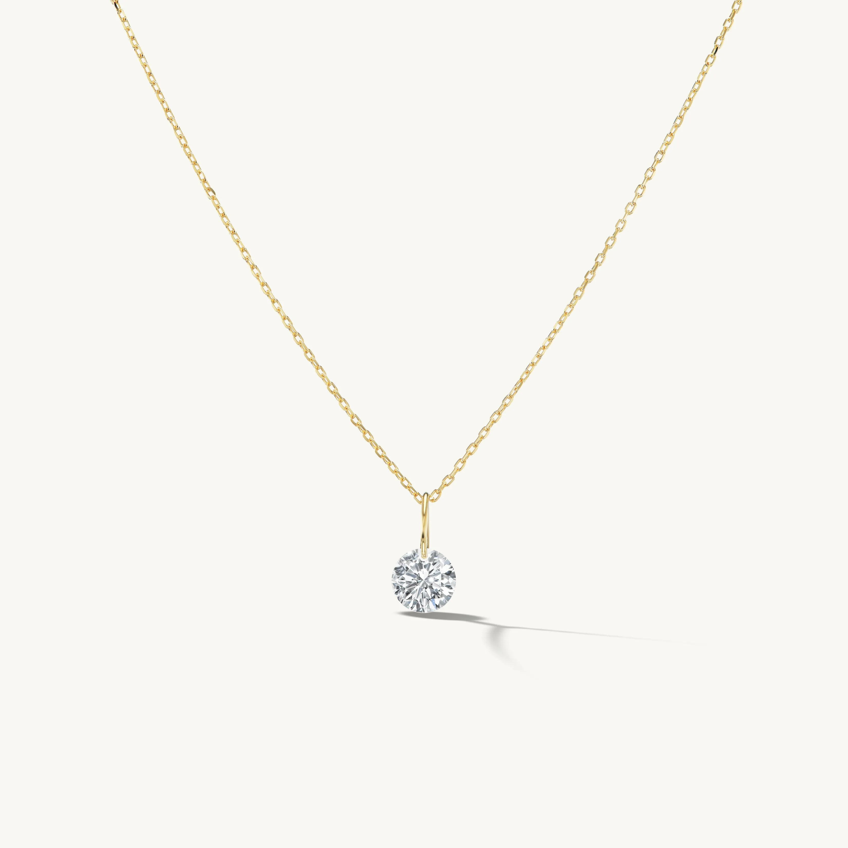 XL Round Pierced Diamond Charm for Chains