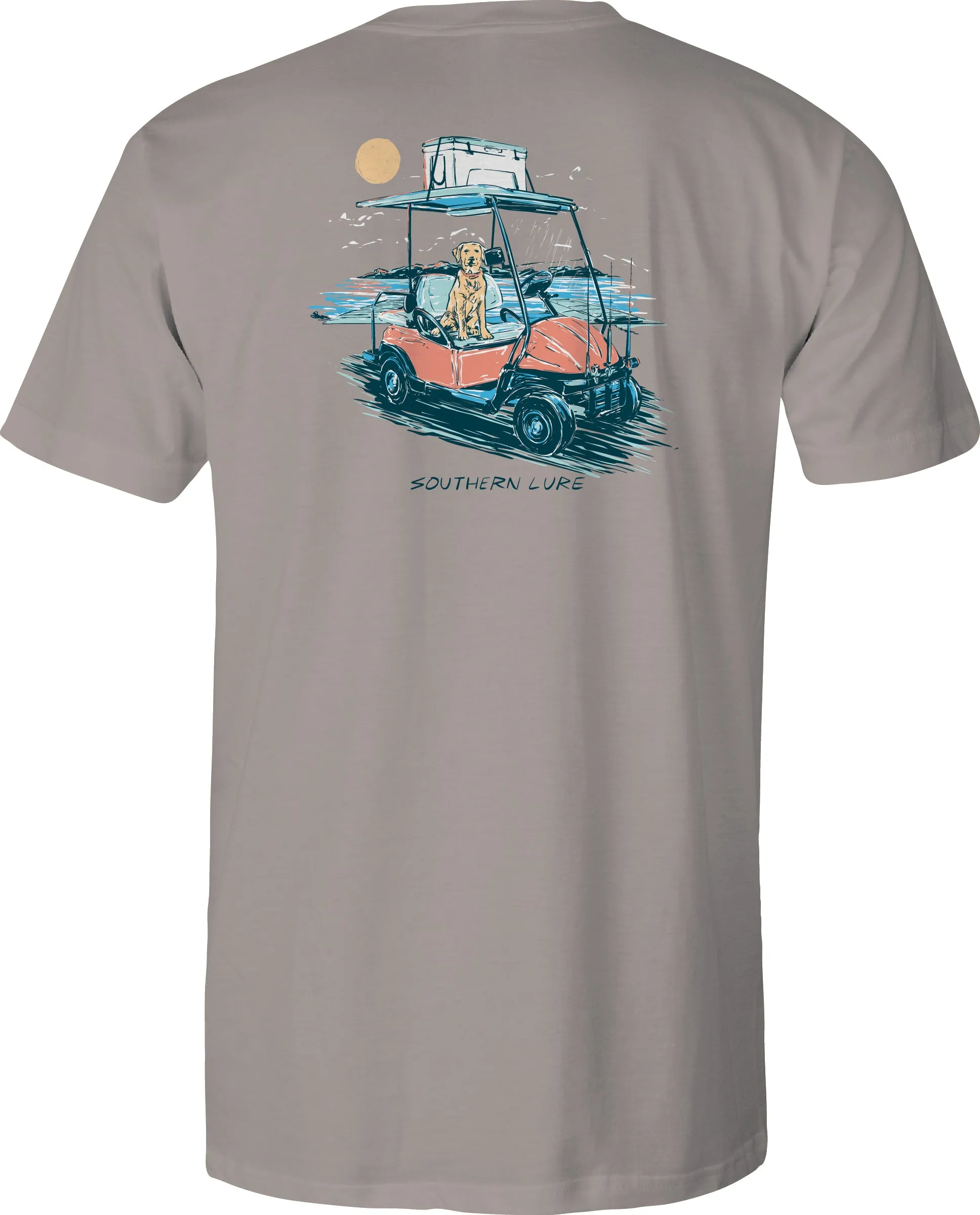 Youth & Toddler Short Sleeve Tee - Fishing Cart V4 - Granite